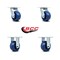 Service Caster 4 Inch Solid Polyurethane Caster Set with Ball Bearings 2 Swivel 2 Rigid SCC SCC-30CS420-SPUB-2-R420-2 - alternate 6